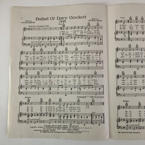 40s 50s Vintage Sheet Music Eartha Kitt, Affair To Remember, Davy Crockett - Picture 13 of 16